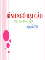 Tuần 19. Đại cáo bình Ngô (Bình Ngô đại cáo)
