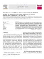 DSpace at VNU: Growth of carbon nanotubes on stainless steel substrates by DC-PECVD