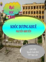 Tuần 3. Đọc thêm: Khóc Dương Khuê