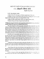 DSpace at VNU: Một số ý kiến về quan niệm văn học của Nguyễn Đình Chiểu