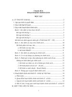 Chuyên đề 4 Quản lý nhà nước chuyên viên chính Hoạch định chính sách công