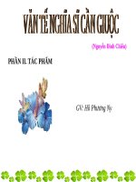 Tuần 6. Văn tế nghĩa sĩ cần Giuộc