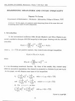 DSpace at VNU: Sharpening mean - form and cyclic inequality
