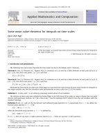 DSpace at VNU: Some mean value theorems for integrals on time scales