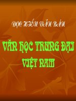 Tuần 8. Ôn tập văn học trung đại Việt Nam
