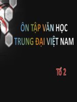 Tuần 8. Ôn tập văn học trung đại Việt Nam