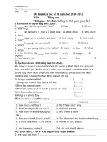 de va dap an thi hki tieng anh 6 49990