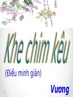 Tuần 17. Đọc thêm: Khe chim kêu (Điểu minh giản)