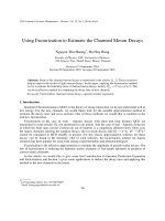 DSpace at VNU: Using Factorization to Estimate the Charmed Meson Decays