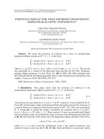 DSpace at VNU: EXISTENCE RESULT FOR NONUNIFORMLY DEGENERATE SEMILINEAR ELLIPTIC SYSTEMS IN R-N