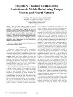 DSpace at VNU: Trajectory Tracking Control of the Nonholonomic Mobile Robot using Torque Method and Neural Network