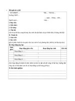 Mẫu giáo án cụ thể 