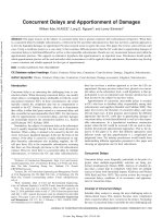 DSpace at VNU: Concurrent Delays and Apportionment of Damages