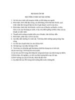 NỘI DUNG ôn tập học PHẦN VI SINH vật đại CƯƠNG 