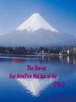 Tuần 16. Thơ hai-cư