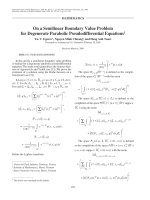 DSpace at VNU: On a semilinear boundary value problem for degenerate parabolic pseudodifferential equations