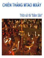 Tuần 3. Chiến thắng Mtao Mxây