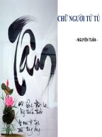 Tuần 11. Chữ người tử tù