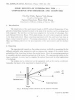 DSpace at VNU: Some results of interfacing the r-r coincidence spectrometer and computer