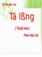 Tuần 13. Tỏ lòng (Thuật hoài)