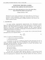 DSpace at VNU: Surveying the HPGe Gamma detector absolute efficiency