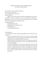 XU HƯỚNG CHỌN NGHỀ của học SINH TRƯỜNG THPT TRỰC NINH a, TỈNH NAM ĐỊNH 