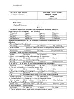 de kiem tra 45 phut tieng anh 10 huyen gia loc 36762