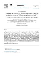 DSpace at VNU: Sampling on energy-norm based sparse grids for the optimal recovery of Sobolev type functions in H-gamma