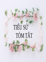 Tuần 32. Tiểu sử tóm tắt