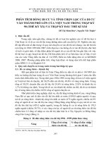 DSpace at VNU: Phân tích dòng di cư và tính chọn lọc của di cư vào thành phố lớn của Việt Nam trong thập kỷ 90 (thế kỷ XX) và thập kỷ đầu thế kỉ XXI