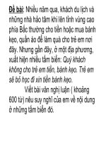 Tuần 5. Trả bài làm văn số 1
