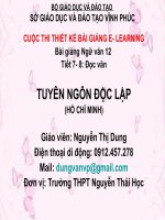 Tuần 2. Tuyên ngôn Độc lập