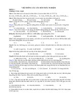 Ngan hang cau hoi hoa 12 ki1