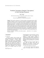 DSpace at VNU: Northern Vietnamese Students’ Perceptions of Joint-training Programs