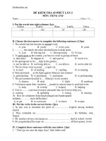 de kiem tra 1 tiet so 2 tieng anh 9 35116