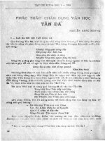 DSpace at VNU: Phác thảo chân dung Tản Đà