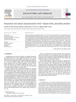 DSpace at VNU: Preparation and optical characterization of Eu 3+-doped CaTiO 3 perovskite powders