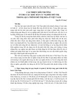 DSpace at VNU: Cải thiện môi trường ở cho các khu dân cư nghèo đô thị trong quá trình đô thị hóa ở Việt Nam