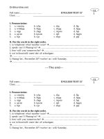 de kiem tra 15 phut tieng anh lop 8 83249