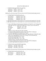 Bài tập tài CHÍNH QUỐC tế 