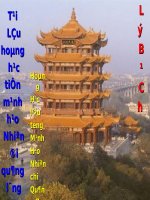 Tuần 15. Tại lầu Hoàng Hạc tiễn Mạnh Hạo Nhiên đi Quảng Lăng (Hoàng Hạc lâu tống Mạnh Hạo Nhiên chi Quảng Lăng)