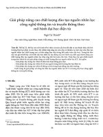 DSpace at VNU: Giải pháp nâng cao chất lượng đào tạo nguồn nhân lực công nghệ thông tin và truyền thông theo mô hình đại học điện tử