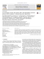 DSpace at VNU: Scar formation of laser skin lesions after cold atmospheric pressure plasma (CAP) treatment: A clinical long term observation