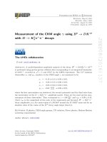 DSpace at VNU: Measurement of the CKM angle gamma using B (0) - DK ( 0) with D - K-S(0) pi (+) pi (-) decays