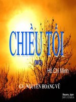 Tuần 23. Chiều tối (Mộ)