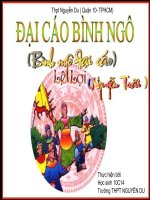 Tuần 19. Đại cáo bình Ngô (Bình Ngô đại cáo)