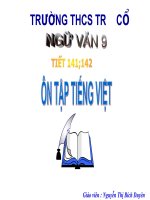 Bài 27. Ôn tập phần Tiếng Việt (Khởi ngữ, Các thành phần biệt lập,...)