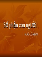 Tuần 27. Số phận con người