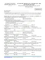 De thi thu mon Hoa truong THPT Yen Lac 2   Vinh Phuc lan 1   2018