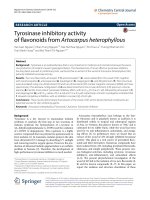 Tyrosinase inhibitory activity of flavonoids from Artocarpus heterophyllous